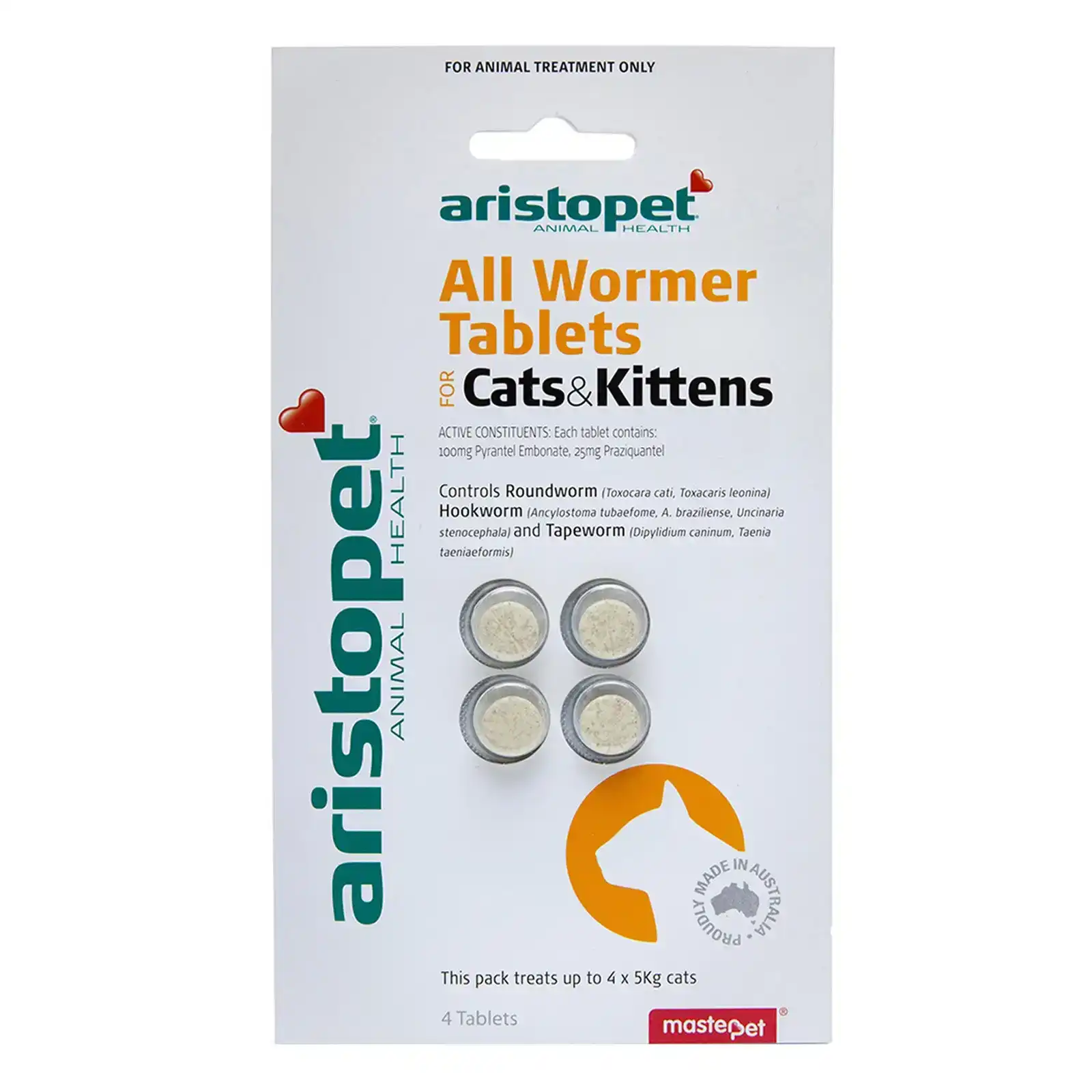 Aristopet Allwormer For Cats And Kittens 2 Tablets