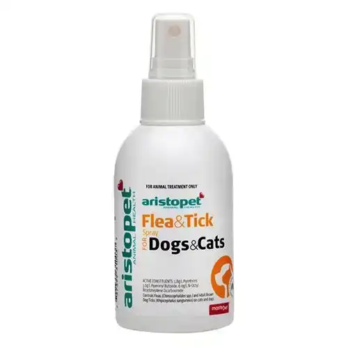 Aristopet Flea and Tick Spray for Dogs and Cats 125 mL