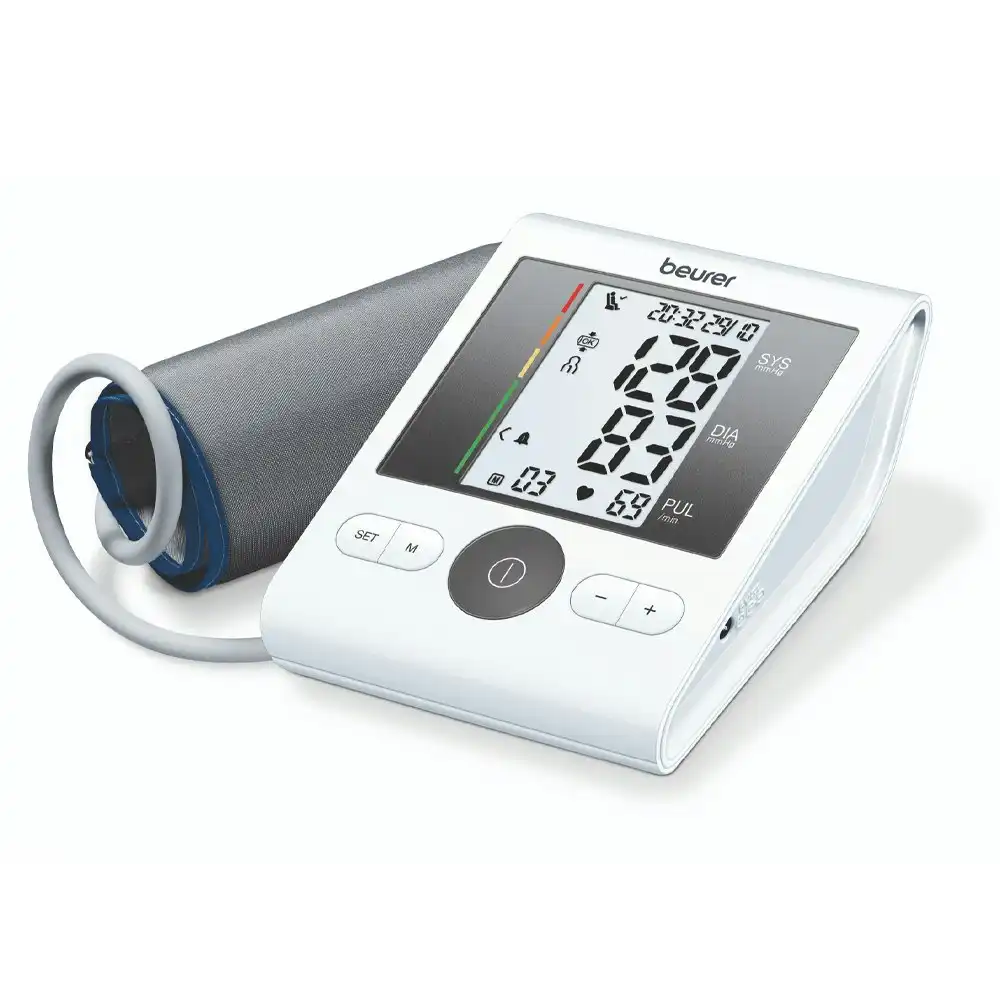 Beurer 13.4cm Upper Arm Blood Pressure/Pulse/Health Monitor Digital Display
