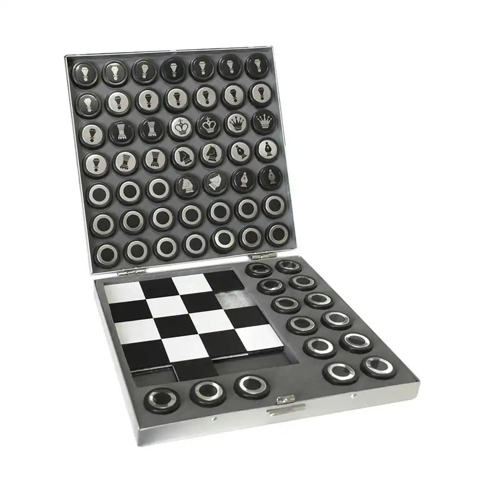 Travel Magnetic Chessboard Chess Board Box Set Portable Game Toy Puzzle 15y+