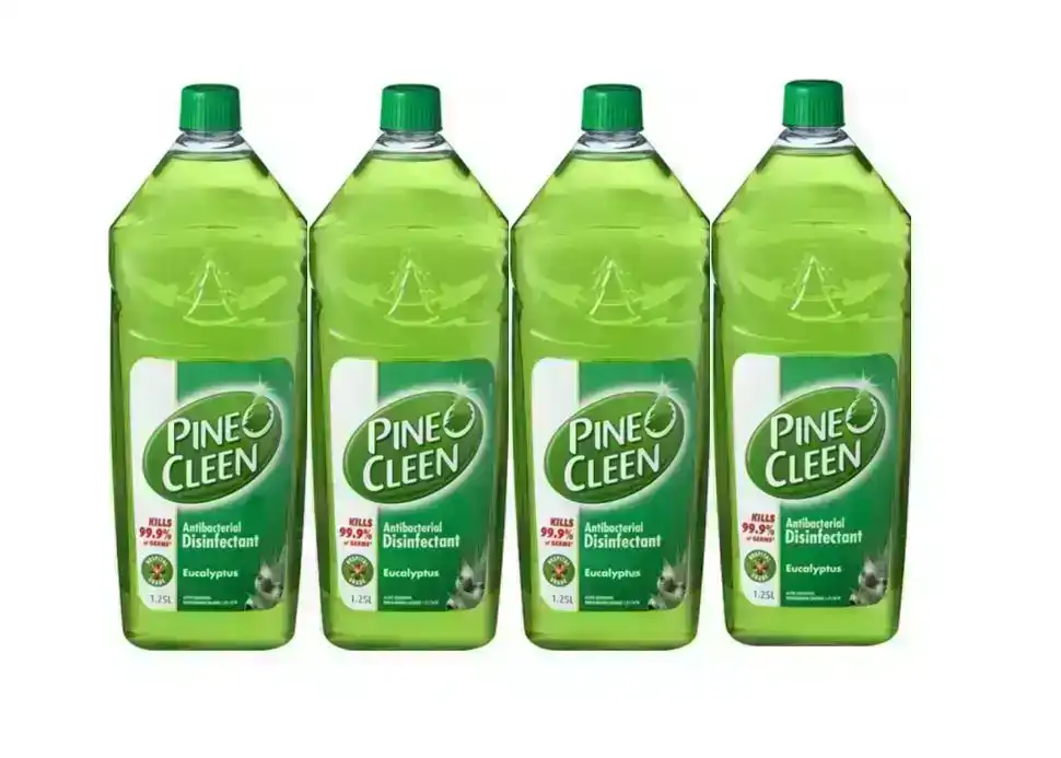 4 Pack Pine O Cleen Disinfectant Eucalyptus 1.25l