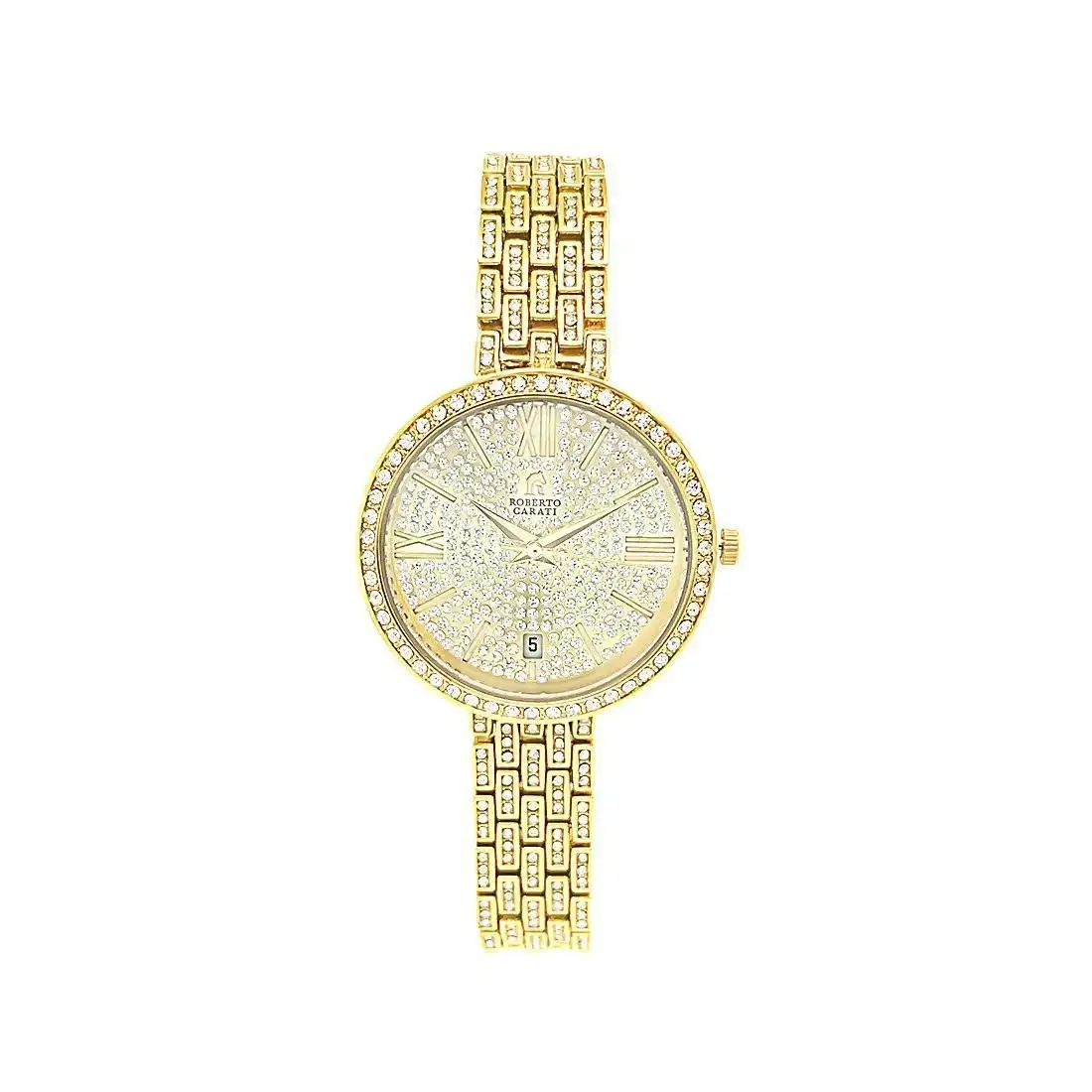 Roberto Carati Crystal Belle Gold Watch M9611-V2