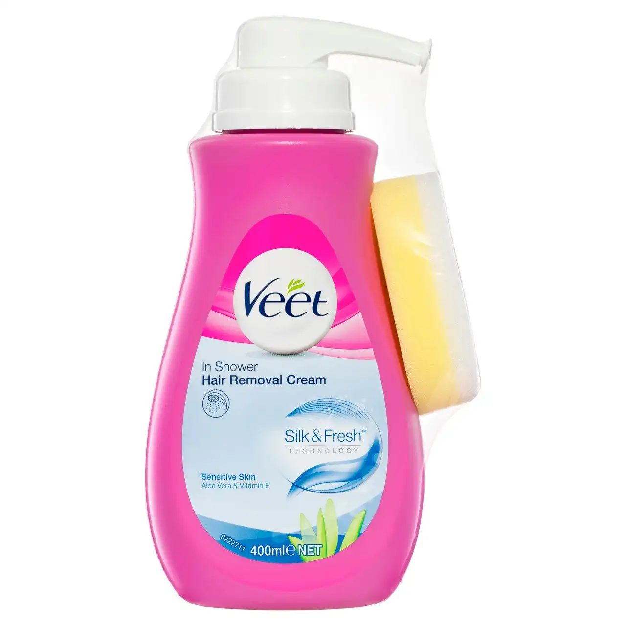 Veet Pure In Shower Hair Removal Cream for Sensitive Skin 400ml