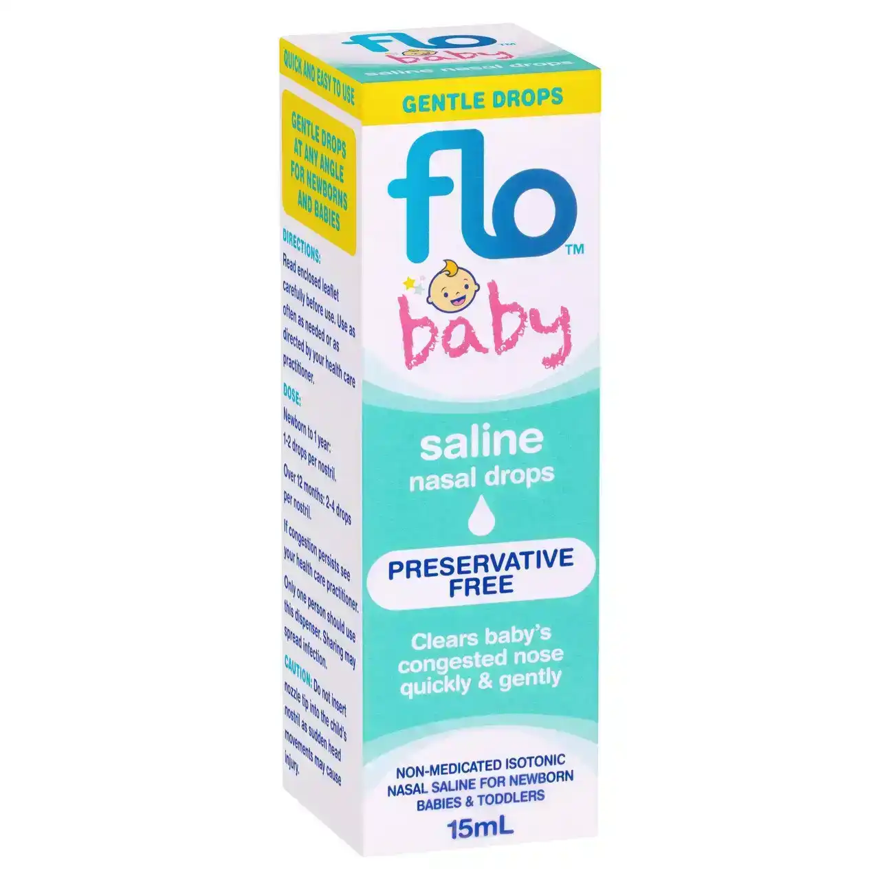 Flo Baby Saline Nasal Drops 15mL