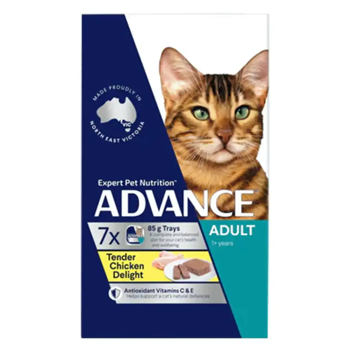 ADVANCE Adult Tender Chicken Delight Trays Wet Cat Food (85G*7) 1 Pack