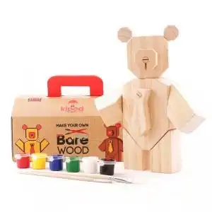 Kipod Bare Wood Wooden Bear Kit
