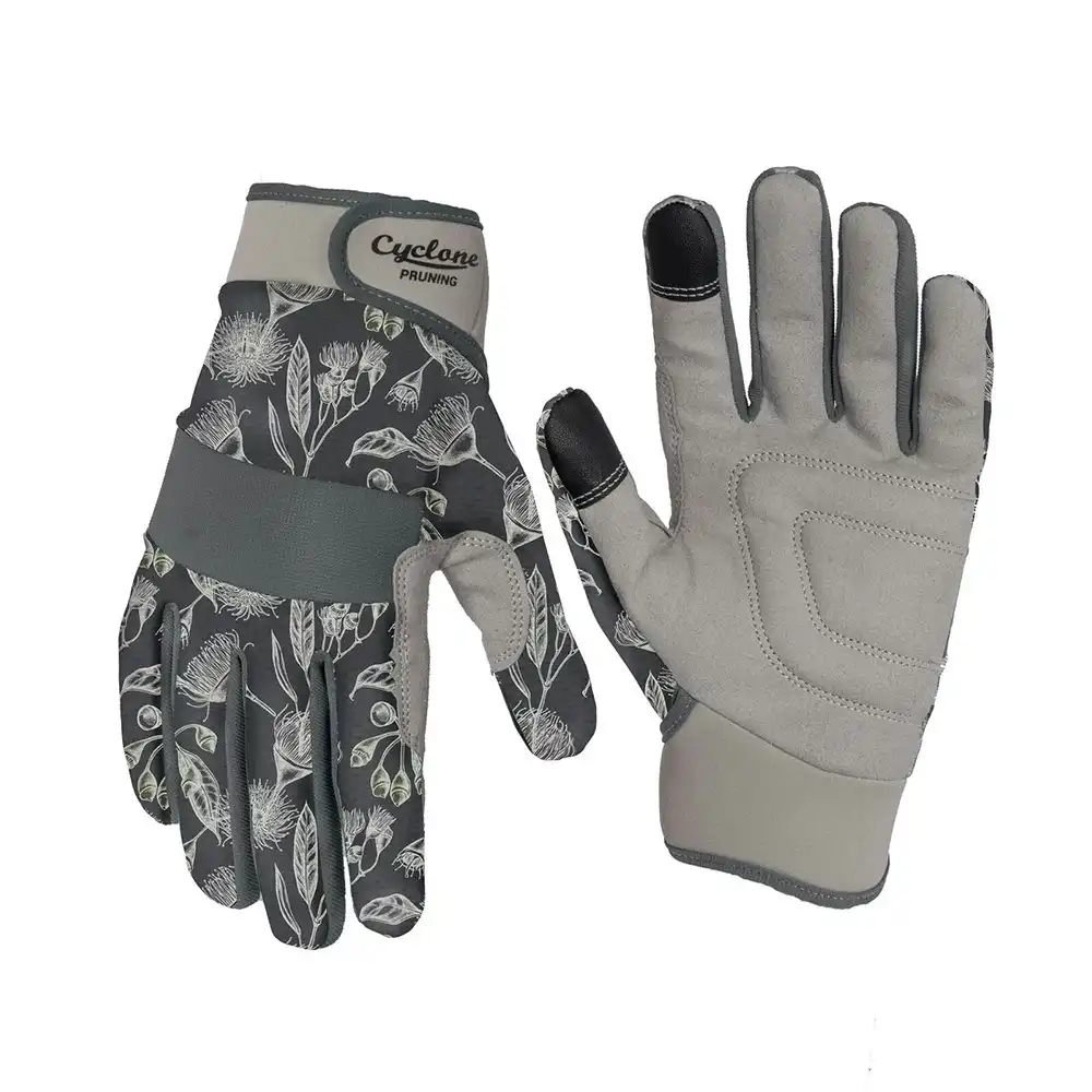 Cyclone Size Small Gardening/Pruning Gloves Touch Screen Compatible Grey