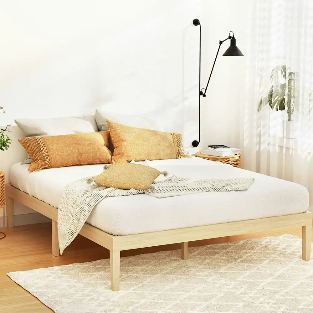 Artiss Bed Frame Queen Size Wooden Bed Base BRUNO