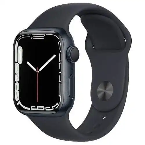 Apple Watch Series 7, GPS + Cellular 41mm Midnight Aluminium Case with Sport Band (Open Box Special)