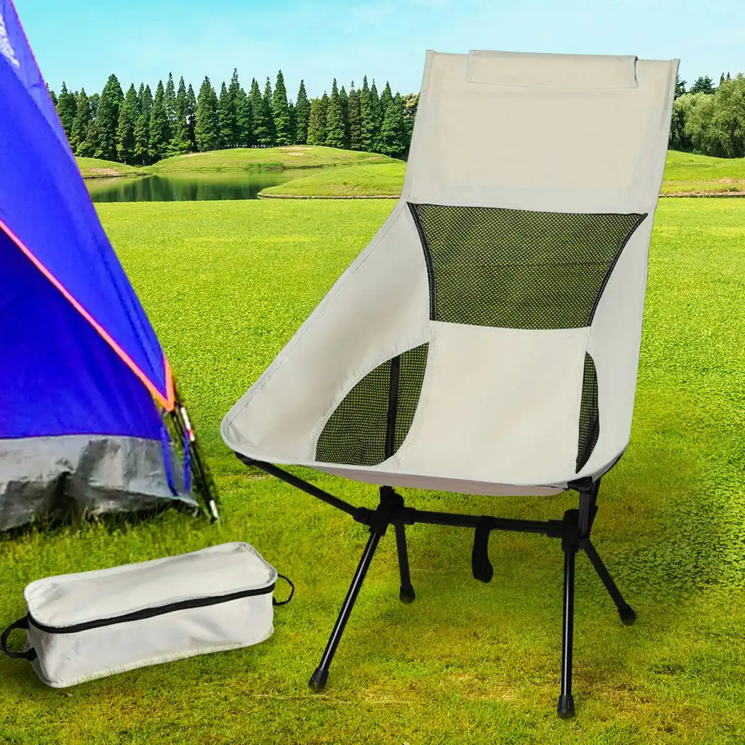 Levede Camping Chair Folding Outdoor Portable Lightweight Beach Picnic Fishing