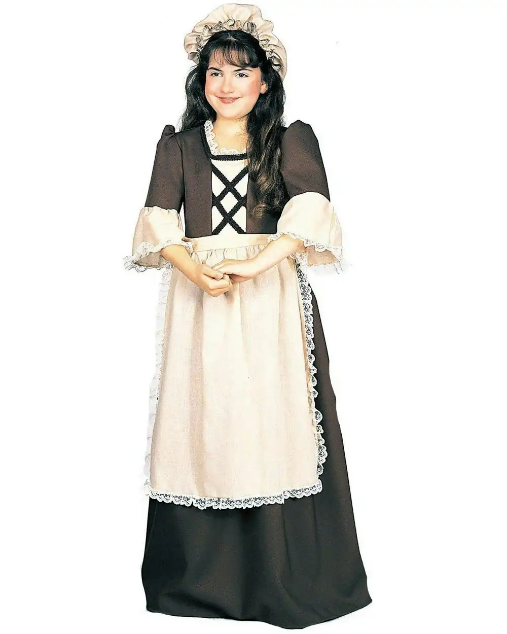 Colonial Girl Child Fancy Dress Costume