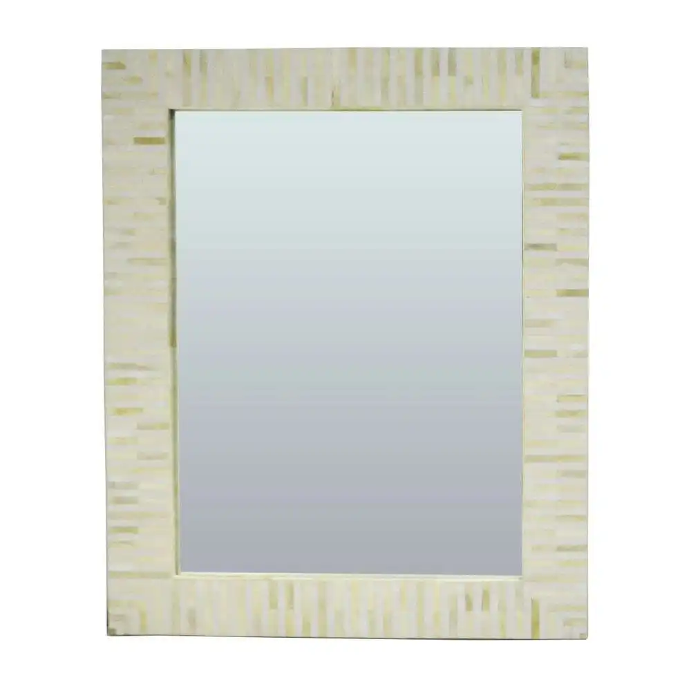 Luxe Living Indi Bone Inlay Wall Mirror in Natural