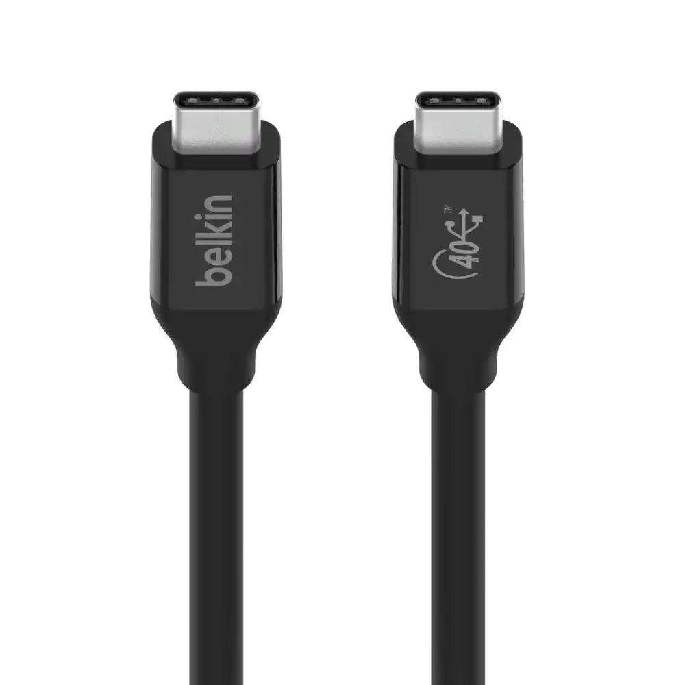Belkin Connect USB4 100W Fast Charge/Data Sync Reversible Type-C 80cm Cable BLK