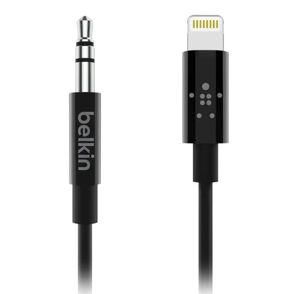 Belkin 1.8m Lightning MFI-Certified to 3.5mm AUX Cable Adapter for Apple iPhone