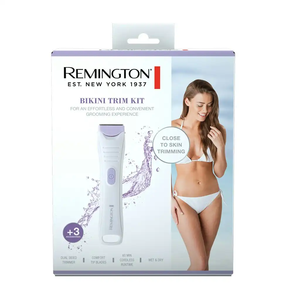 Remington Women Trim & Shape/Wet & Dry  Bikini Cordless Trimmer/Comb Hair Kit