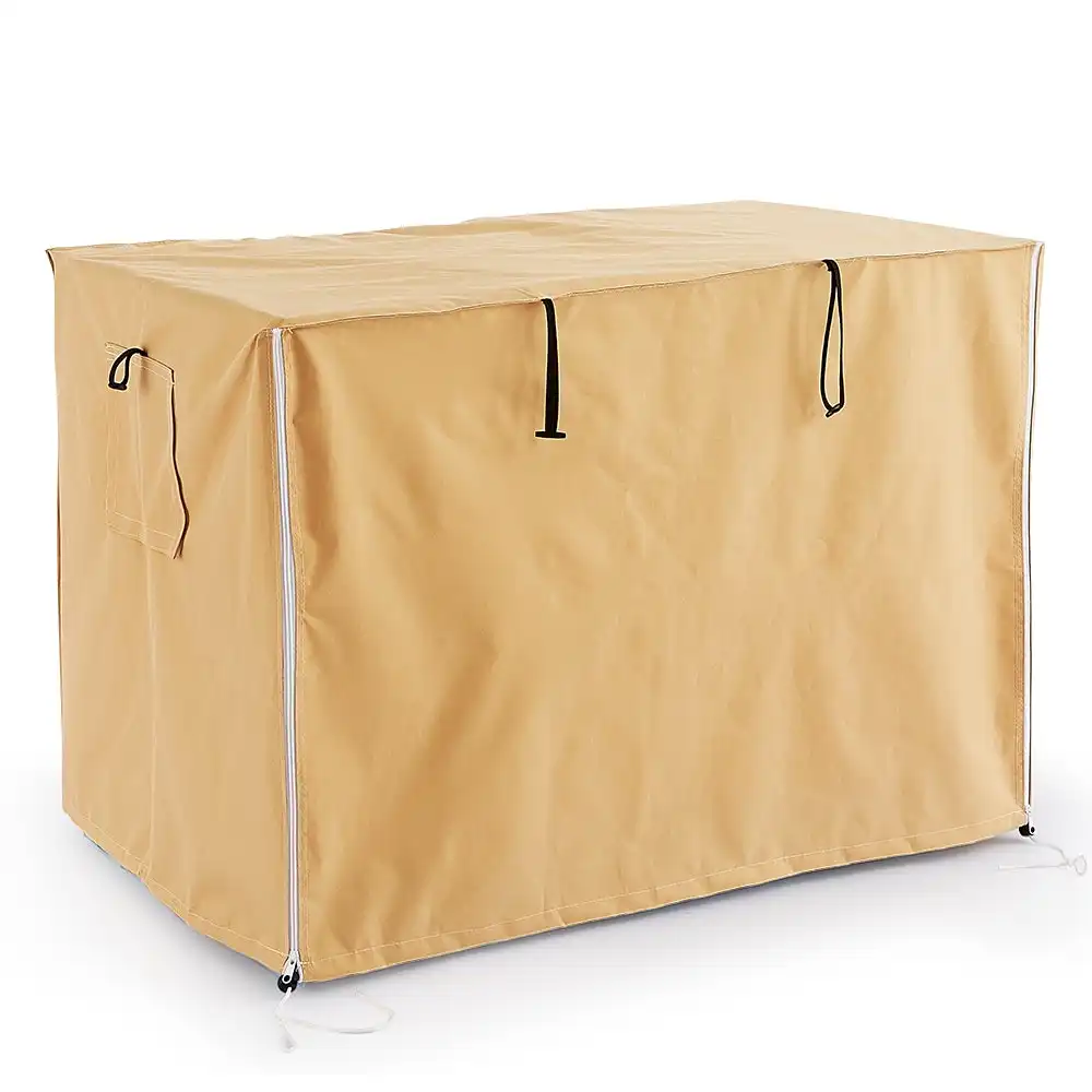 Taily Pet Cage Cover Enclosure Washable Zippers Cover Sleep Helper for Metal L Dog Crate 42" Beige