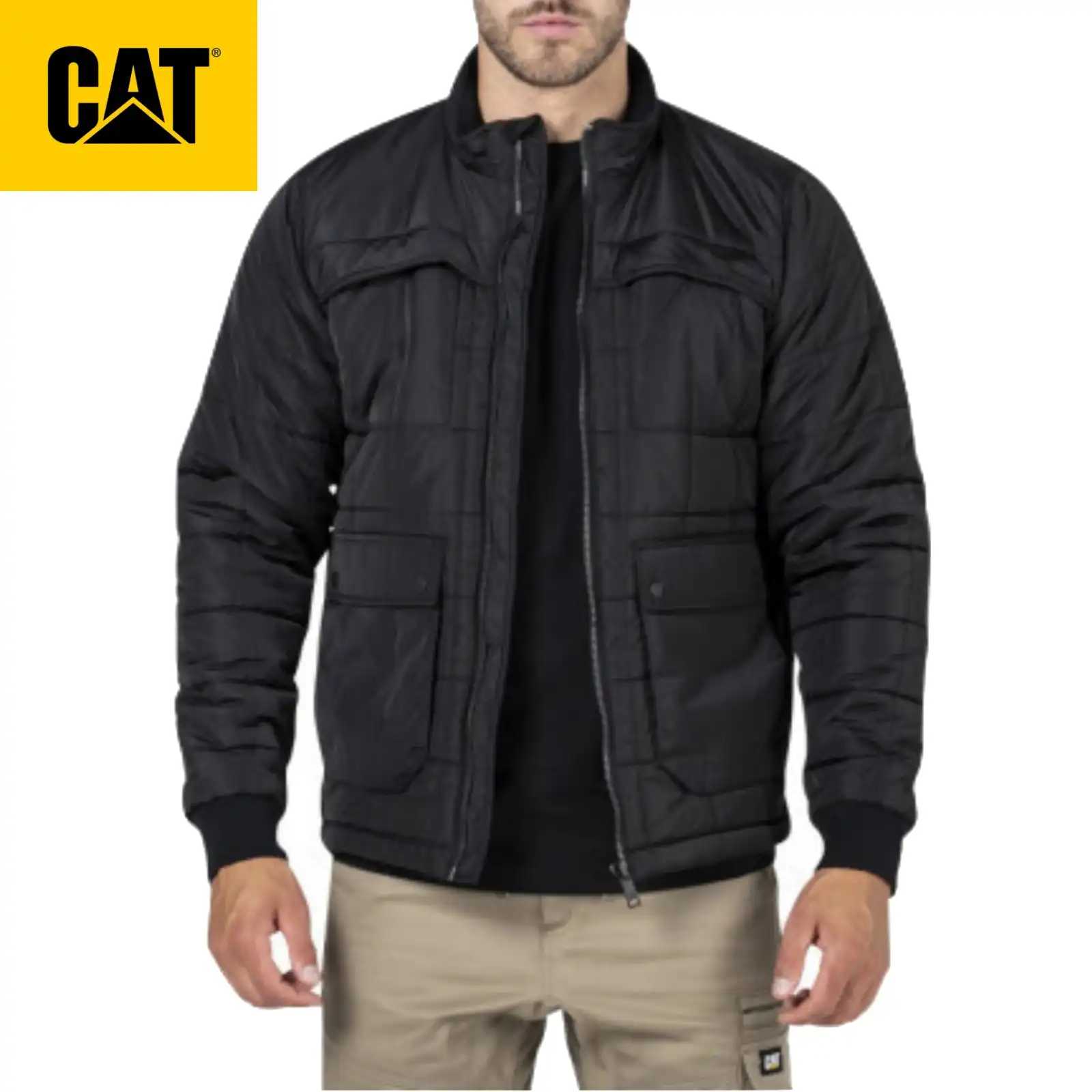 CAT Men's Terrain Winter Warm Jacket Caterpillar - Black