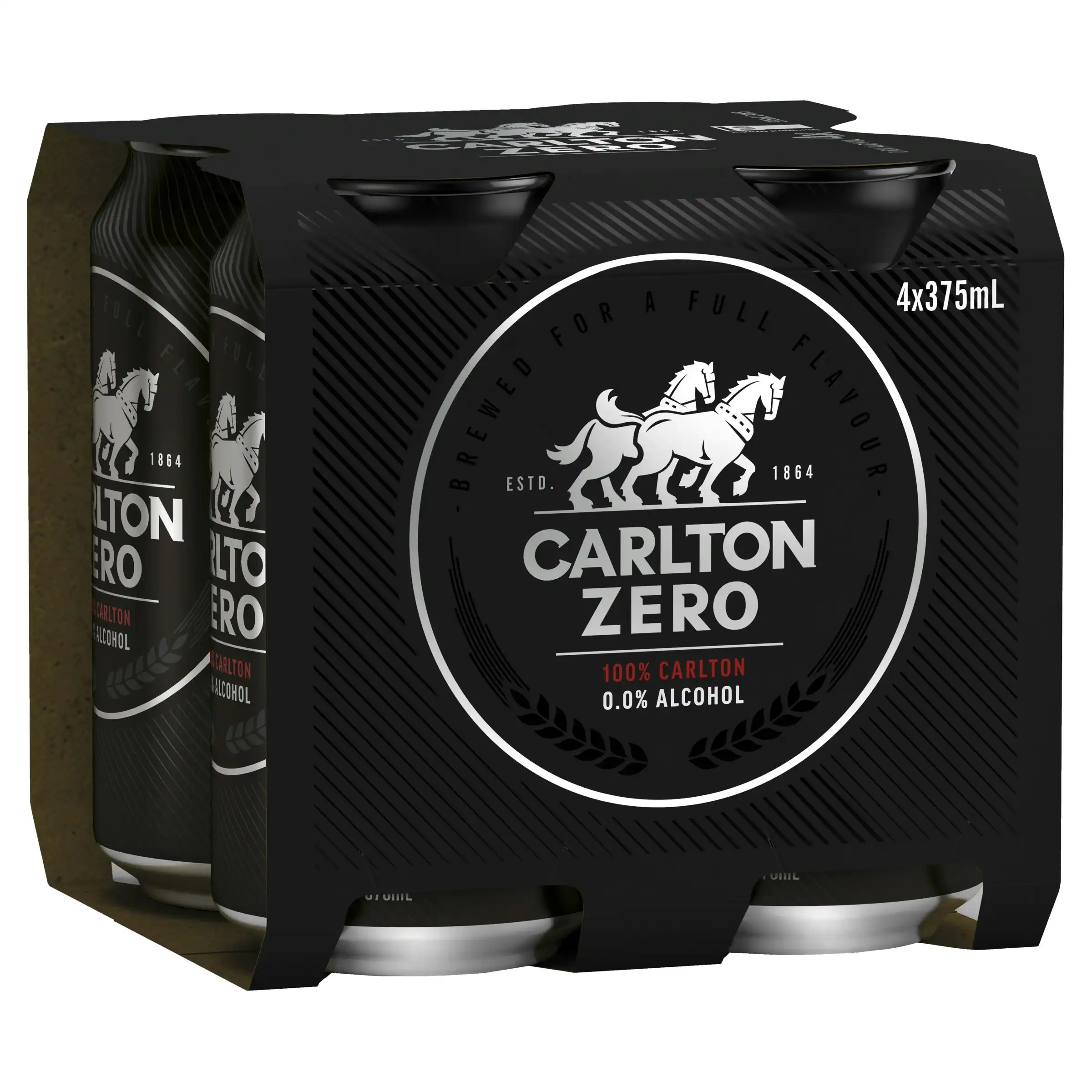 Carlton Zero Beer Case 24 x 375mL Cans