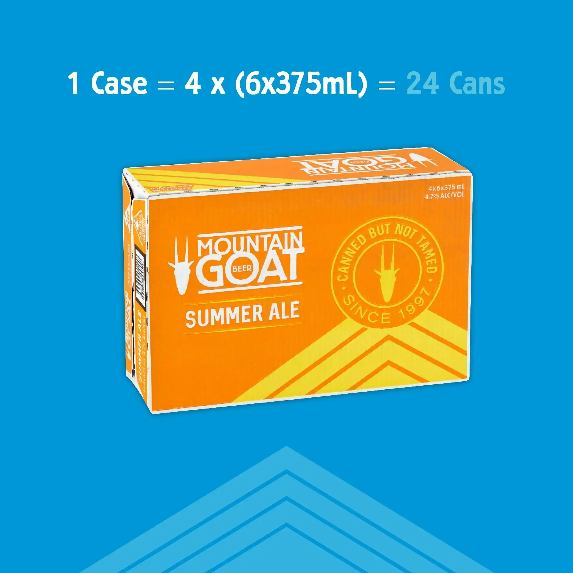 Mountain Goat Summer Ale Beer 24 x 375mL Cans
