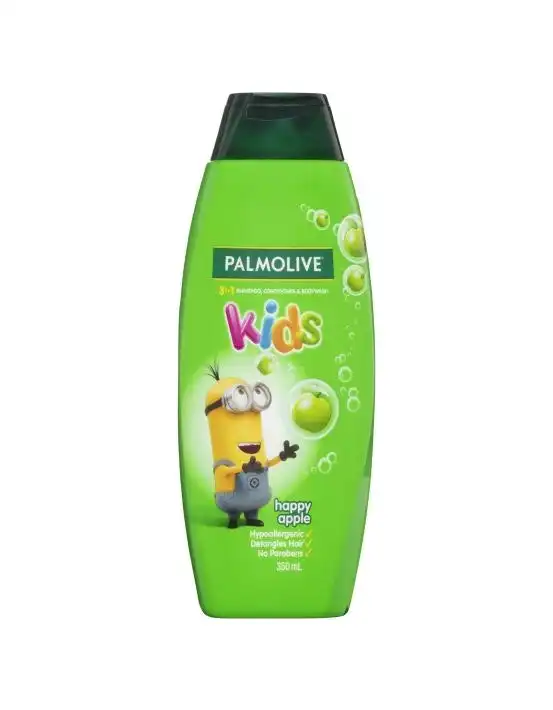 Palmolive 3 in1 Kids Shampoo, Conditioner & Bodywash Minions Happy Apple 350ml