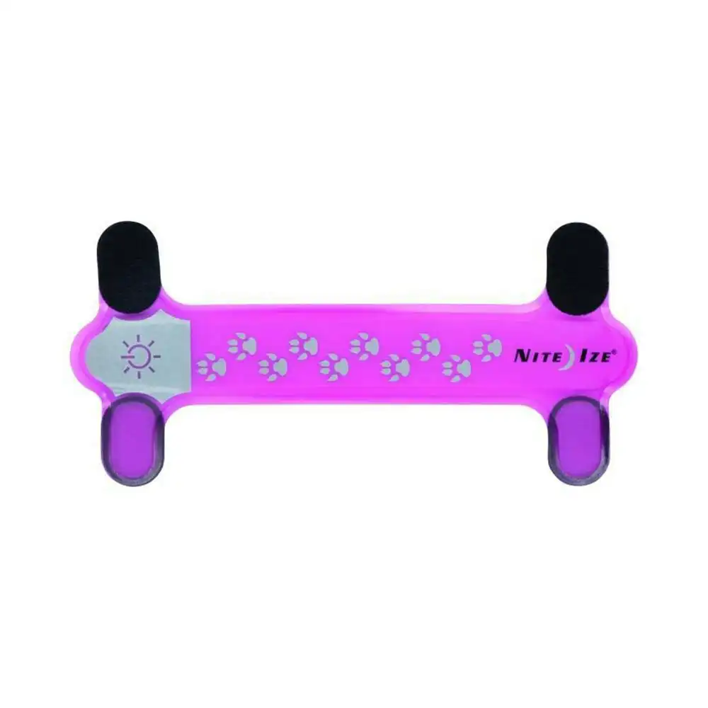 Nite Ize NiteDawg 17cm LED Glow/Flash Light Pets/Dog Collar Cover Neon Pink