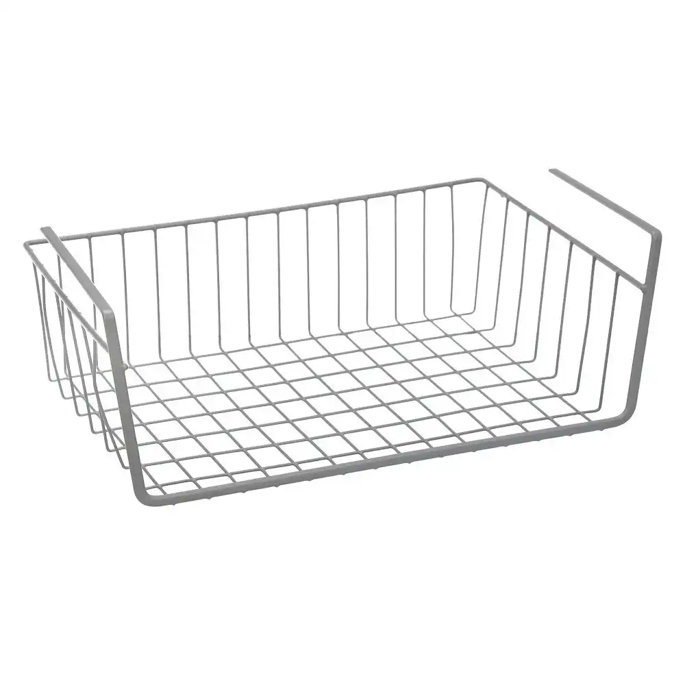 3x Boxsweden Wire Undershelf Hanging Basket 39cm Kitchen Cabinet Organiser Asst