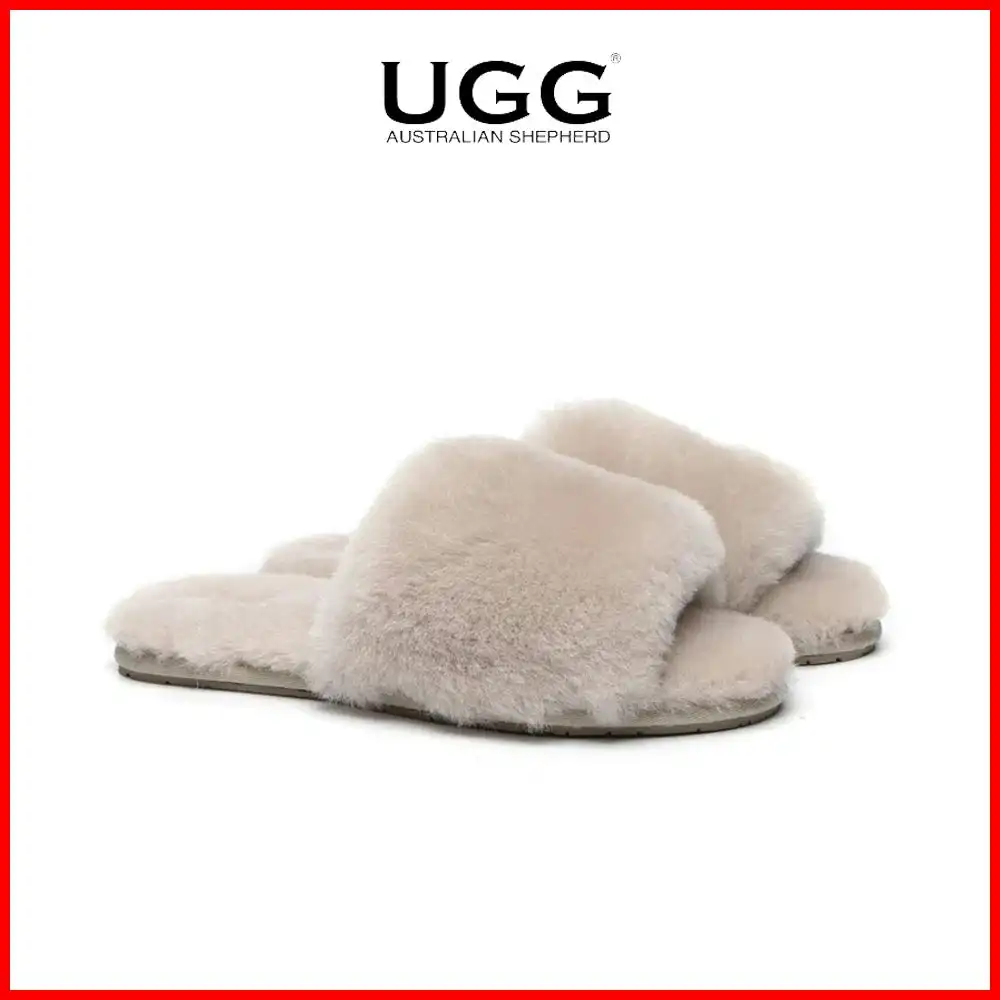 UGG Australian Sherpherd Fluffy Slides Hailey UGG Slide Slipper