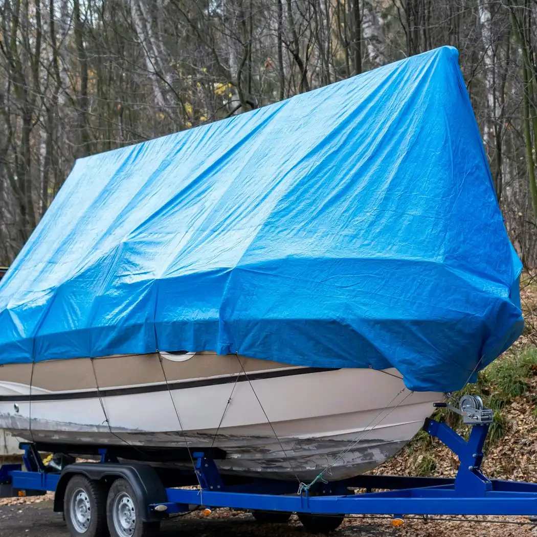 Manan Heavy Duty Tarp Tarpaulin 200GSM Camping Tent Cover Waterproof 4.3x6.1m