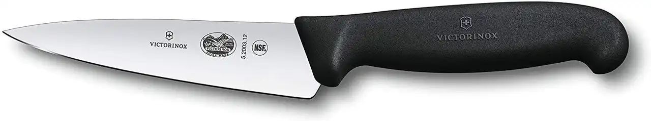 Victorinox Cooks - Carving Knife, 12cm, Fibrox - Black