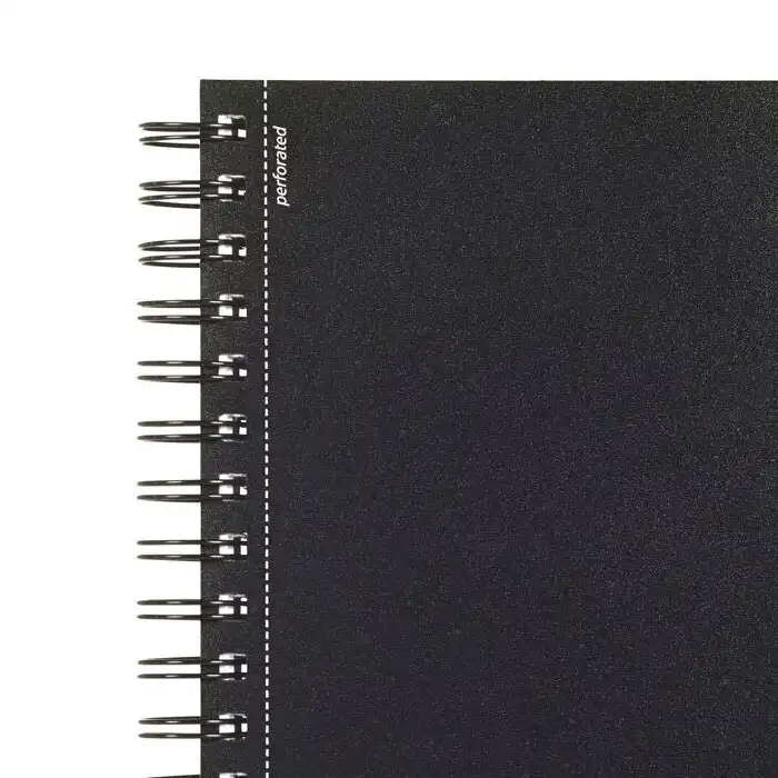 Spirax Black Cover A5 3 Subject 300 Pages Notebook Office/School Stationery BLK