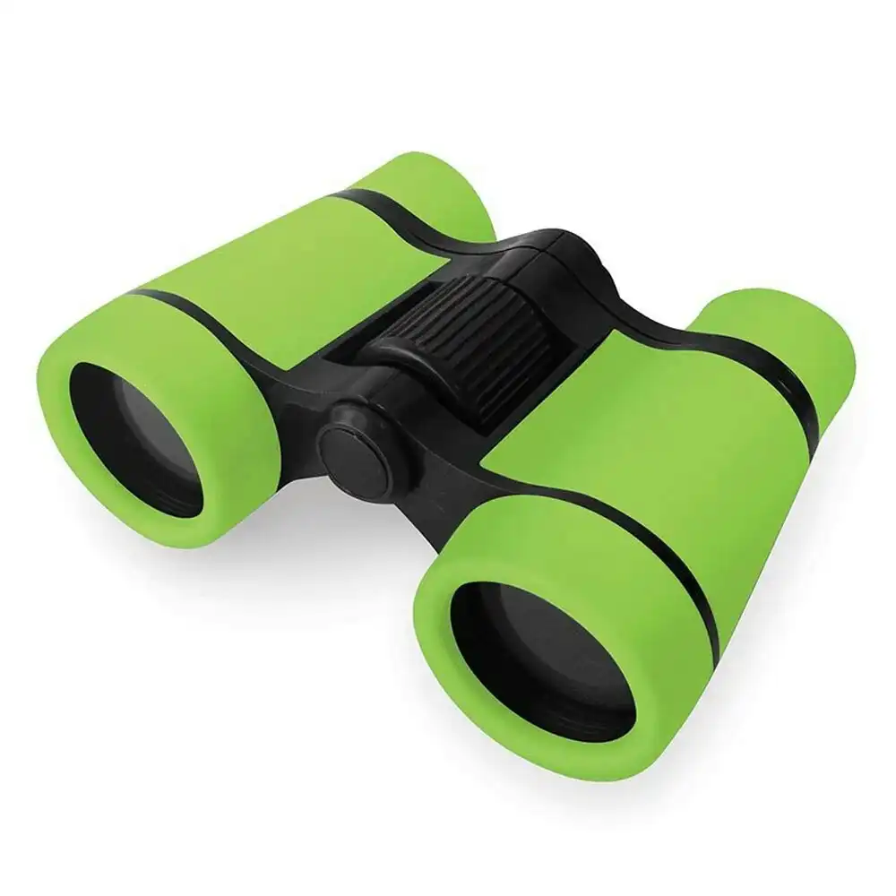 Discovery Zone 9.2cm Compact 4x Zoom 30mm Binoculars Kids/Children 5y+ Toy Green
