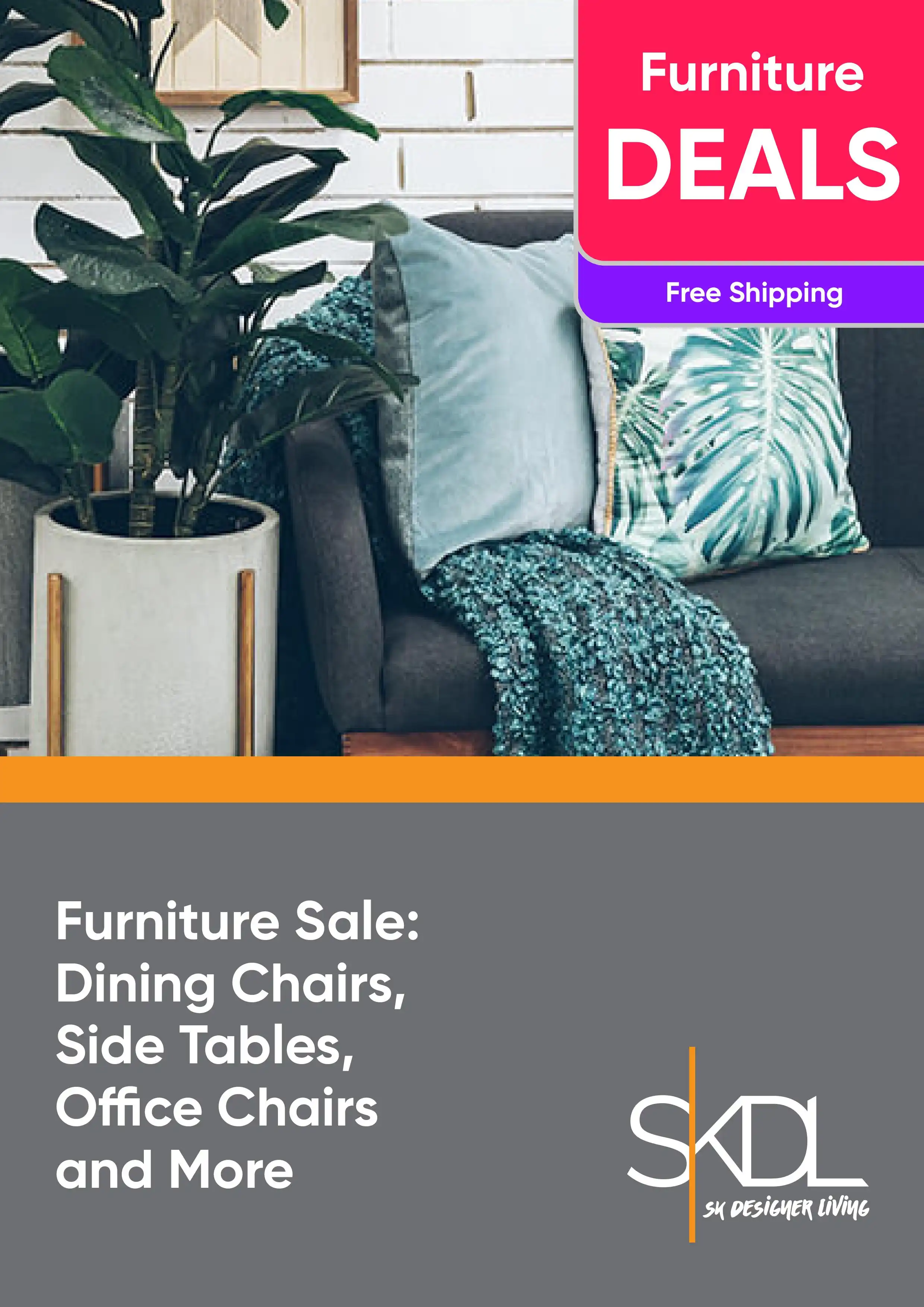 Furniture Sale: Dining Chairs, Side Tables, Office Chairs and More - Free Shipping