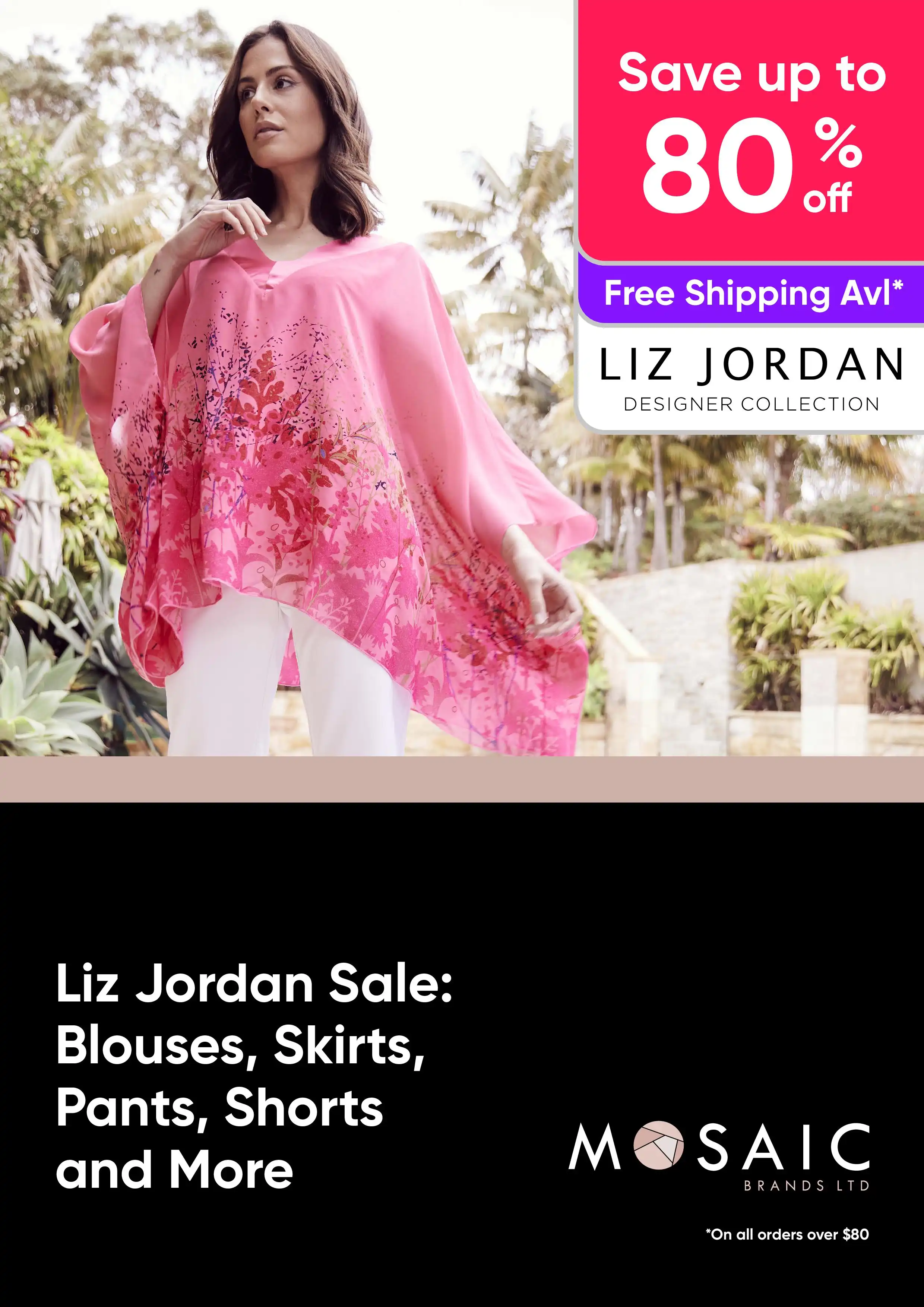 Liz Jordan Sale - Blouses, Skirts, Pants, Shorts and More - up to 80% off