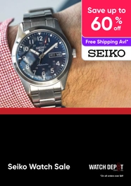 Seiko Watch Sale - Up to 60% off