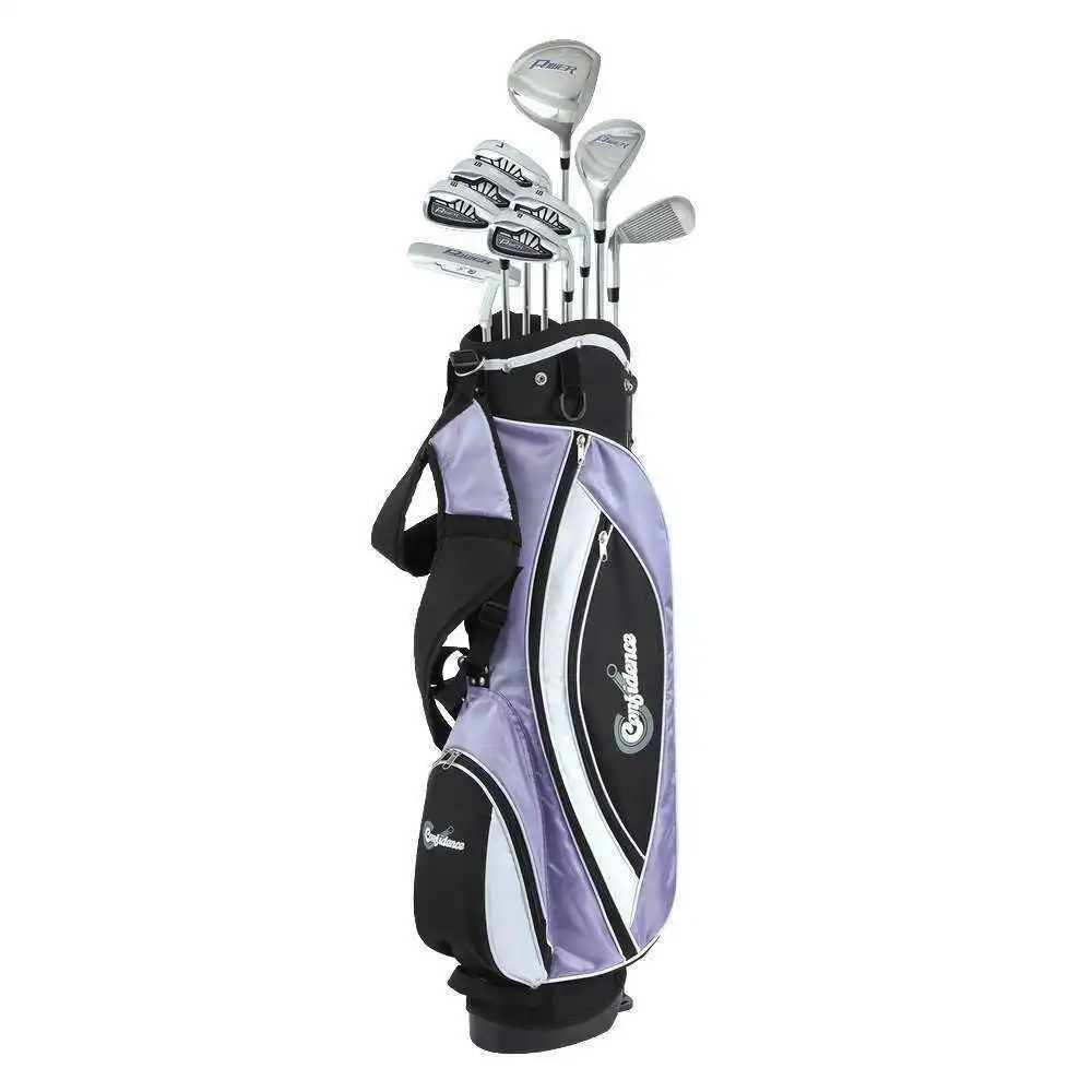 Confidence Power V3 Golf Club Set with Bag, Ladies Right Hand
