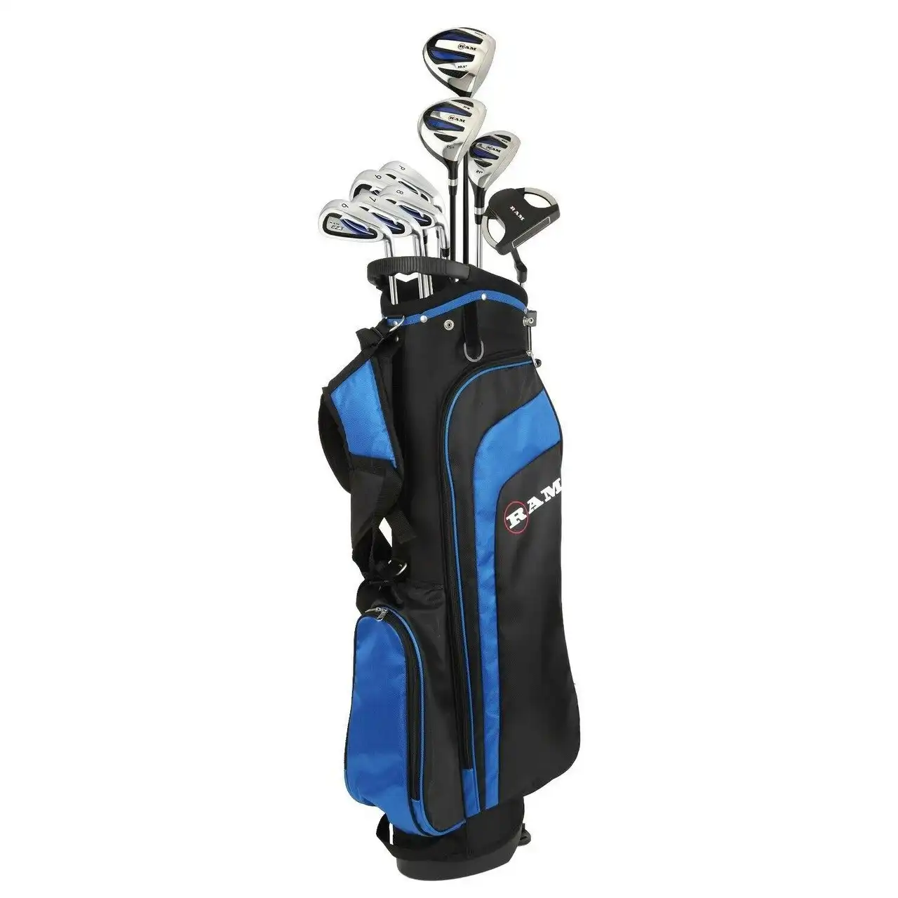 RAM Golf EZ3 Golf Clubs Set with Stand Bag - ALL Graphite Shafts, Men Right Hand