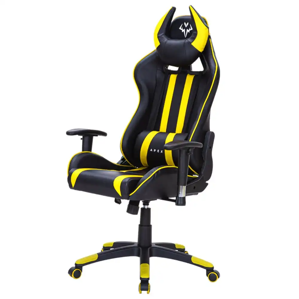 Overdrive Diablo Reclining Gaming Chair Black Seat Computer Neck Lumbar ...