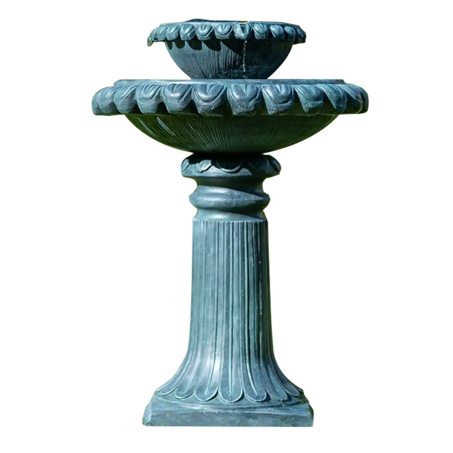 Protege Bird Bath Water Feature Fountain Solar Powered Garden Outdoor Lighting