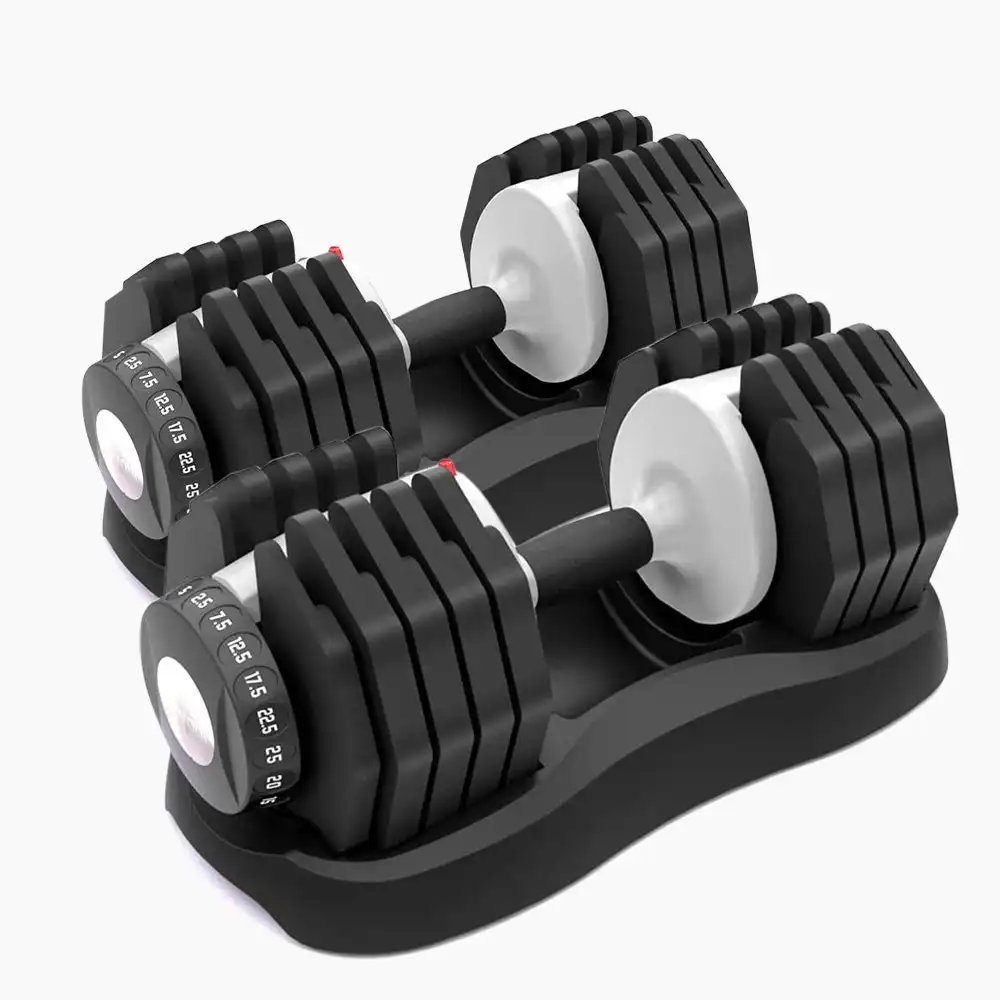 Jmq adjustable rubber outlet dumbbell