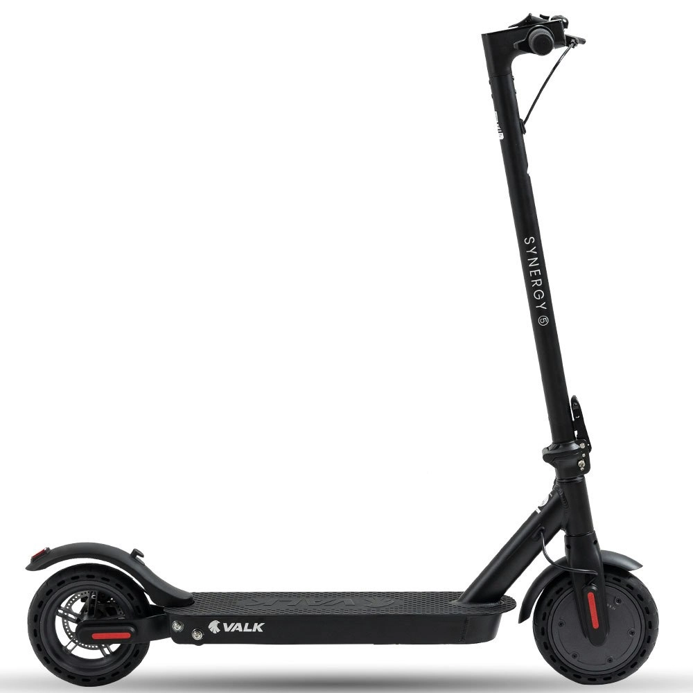 Valk 400W Electric Scooter, 37V Folding E- Scooter with Suspension, for Adults, Synergy 5 MkII Black