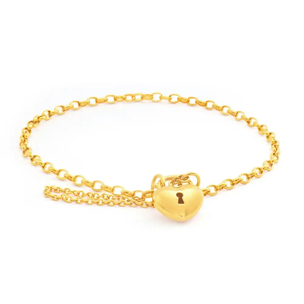 9ct Superb Yellow Gold Belcher Bracelet