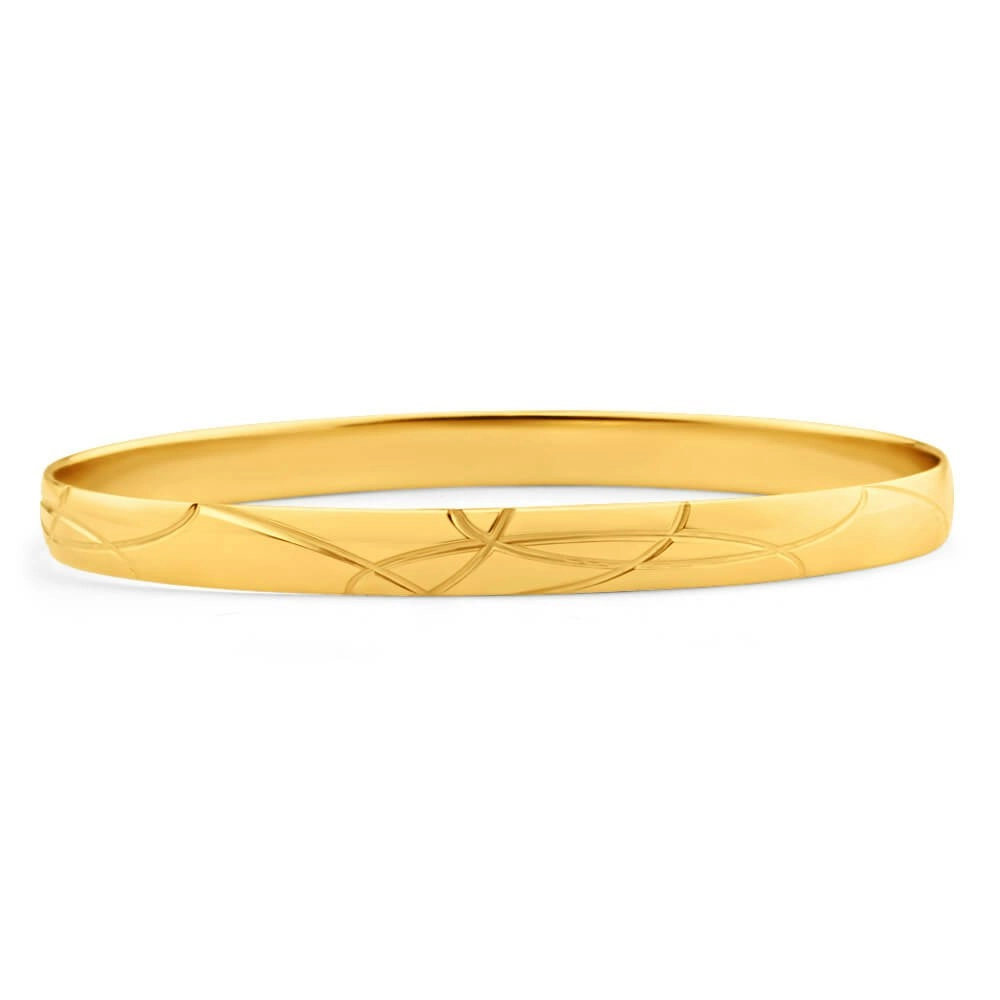 9ct Yellow Gold Delightful Bangle