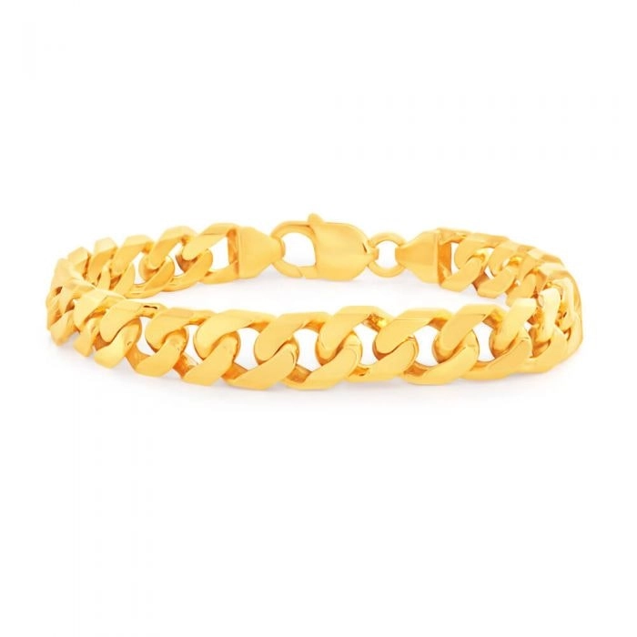 9ct Yellow Gold Delightful Curb Bracelet