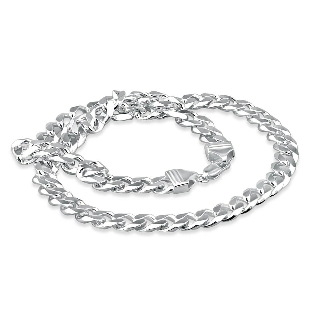 Sterling Silver Diamond Cut 250 Gauge 50cm Curb Chain