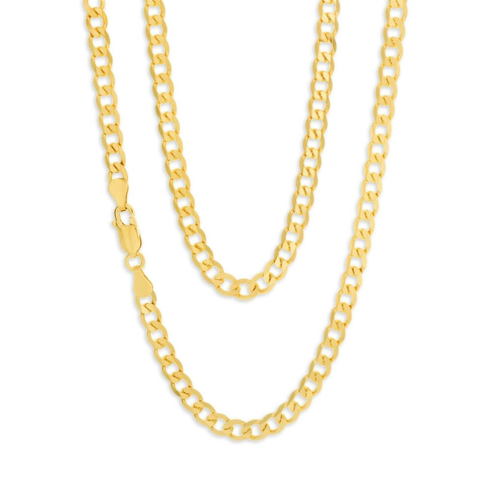 9ct Yellow Gold 60cm 120 Gauge Curb Chain