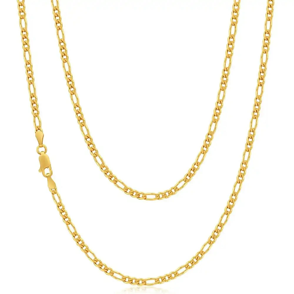 9ct Yellow Gold Alluring Figaro Chain