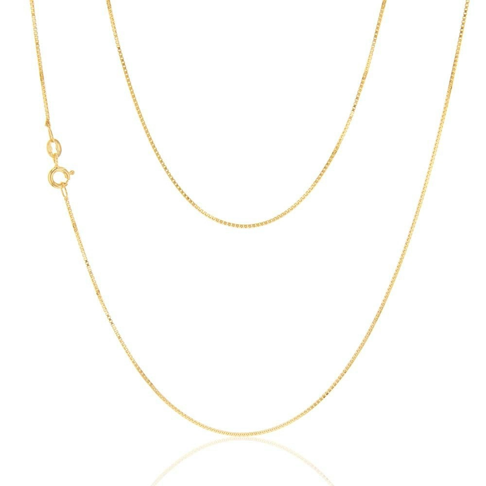 9ct Yellow Gold 15 Gauge 46cm Chain