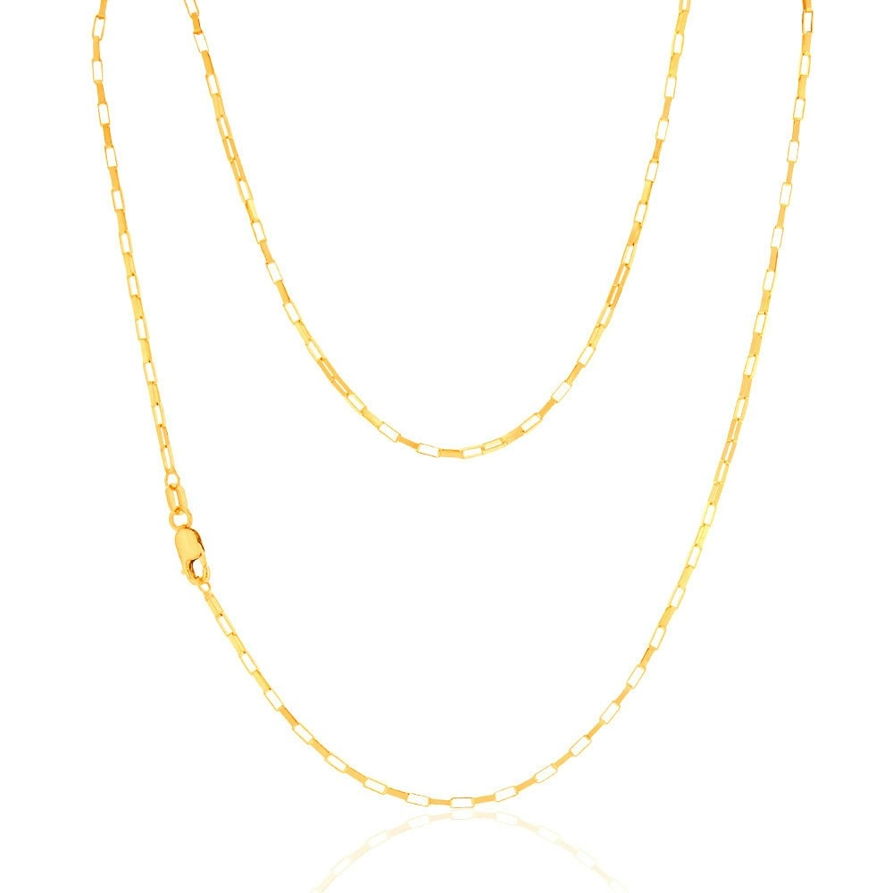 9ct Yellow Gold Fancy 26 Gauge 45cm Chain