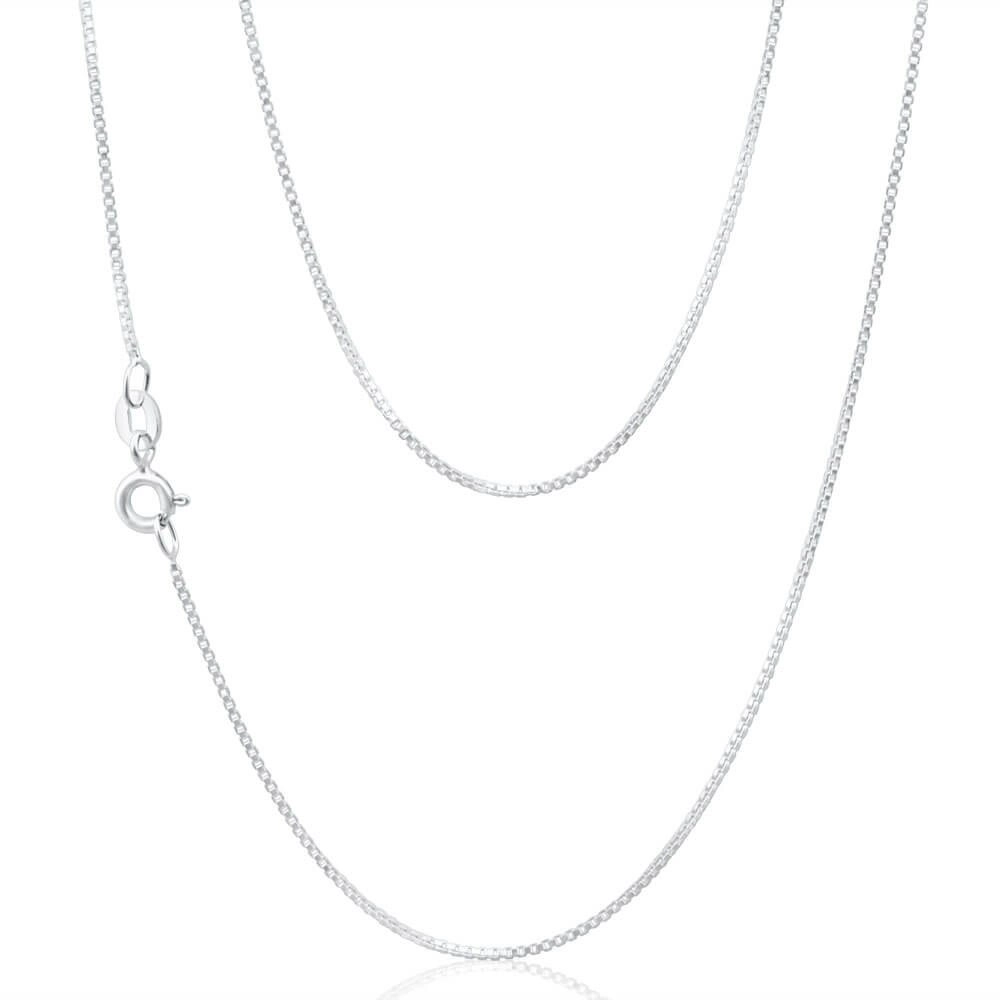 Sterling Silver 90 Gauge 44cm Box Chain