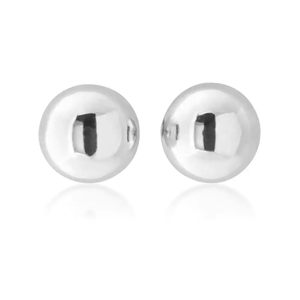 9ct White Gold 3mm Ball Stud Earrings